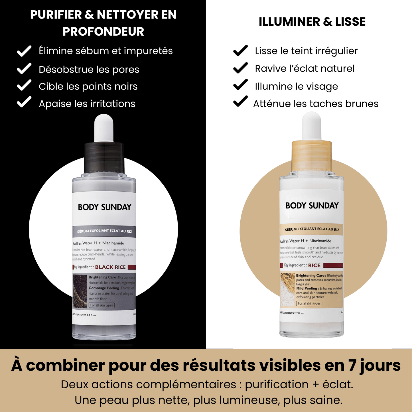 Sérum Exfoliant Éclat au Riz - Body Sunday