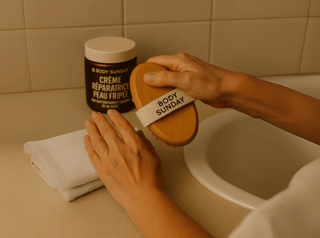 Brossage à sec : le geste simple qui change la peau après 50 ans - Body Sunday